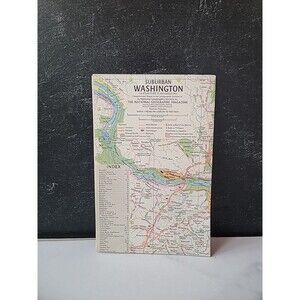 1964 Suburban Washington National Geographic Map